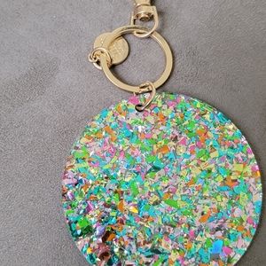 Large confetti keychain